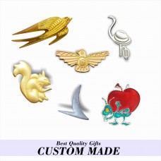 Collar pin - 3D effect animals design pins